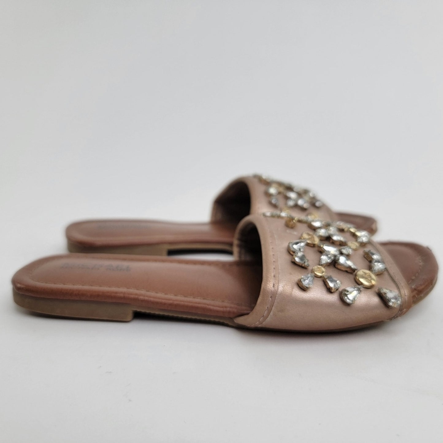 Michael Michael Kors Girls Rhinestone Gem Flip Flop Sandals - 1 C