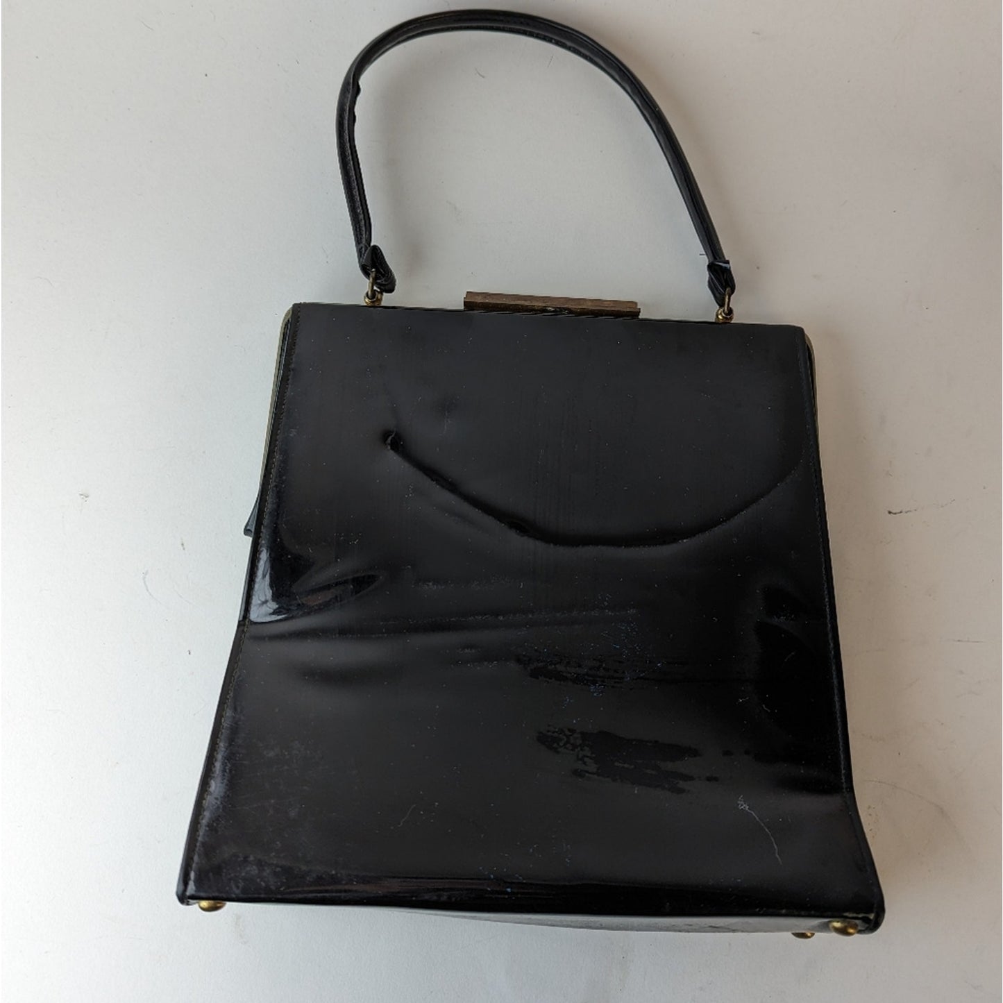 Vintage Patent Leather Shoulder Bag
