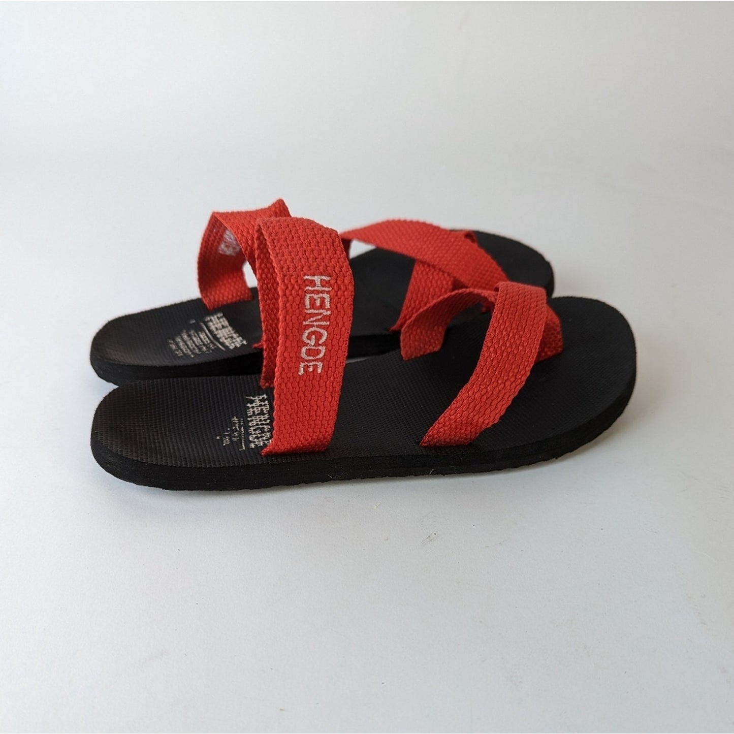 Red Strappy Sandals -7