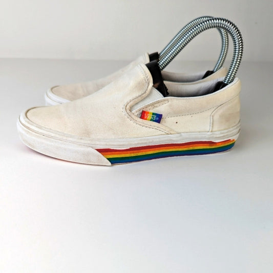 Vans Pride Rainbow Slip Ons - 6.5