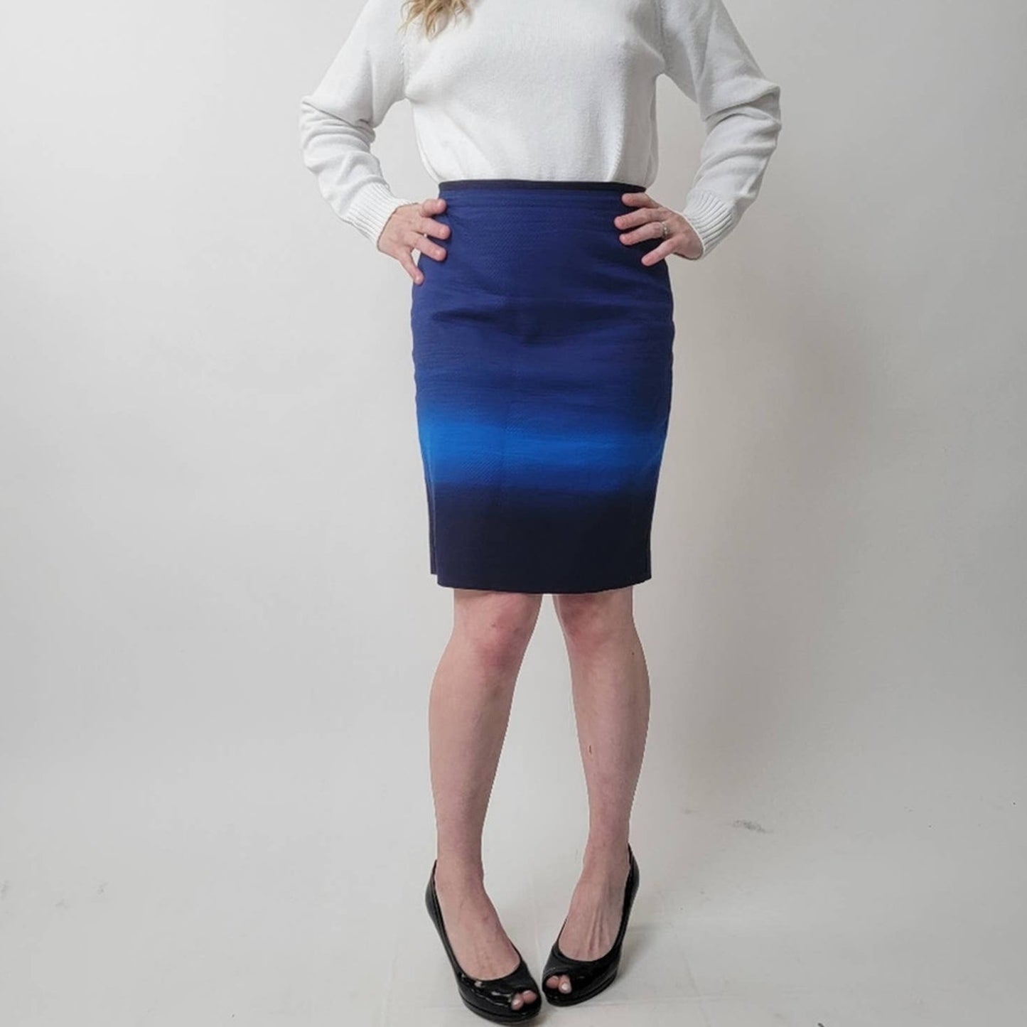 Ann Taylor LOFT Ombre Pencil Skirt - 4P