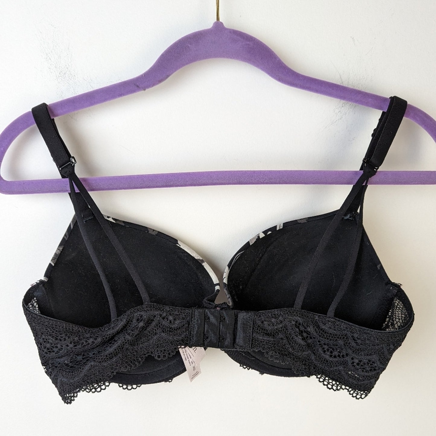 Auden Women's Floral Daydream Push Up Lace Demi Tee Shirt Bra