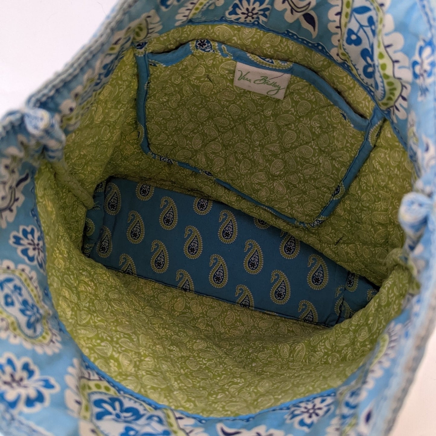 Vera Bradley Tote Bermuda Blue Paisley