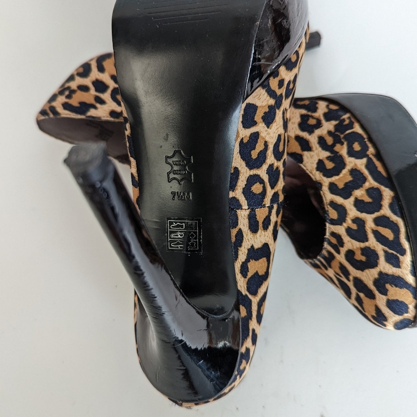 Blake Scott Platform Leopard Print Heels - 7.5