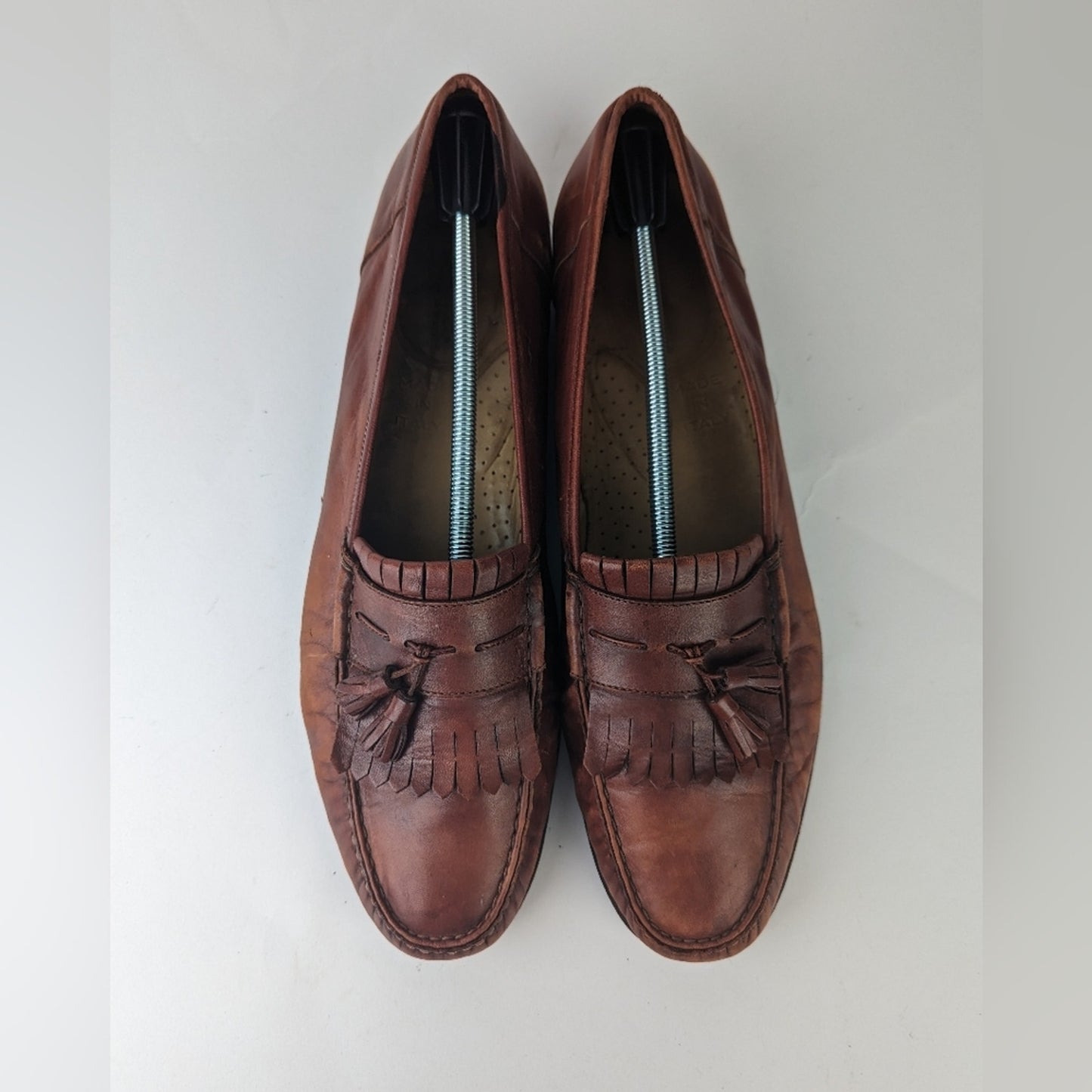 Santoni Men's Brown Tassles Loafer 15