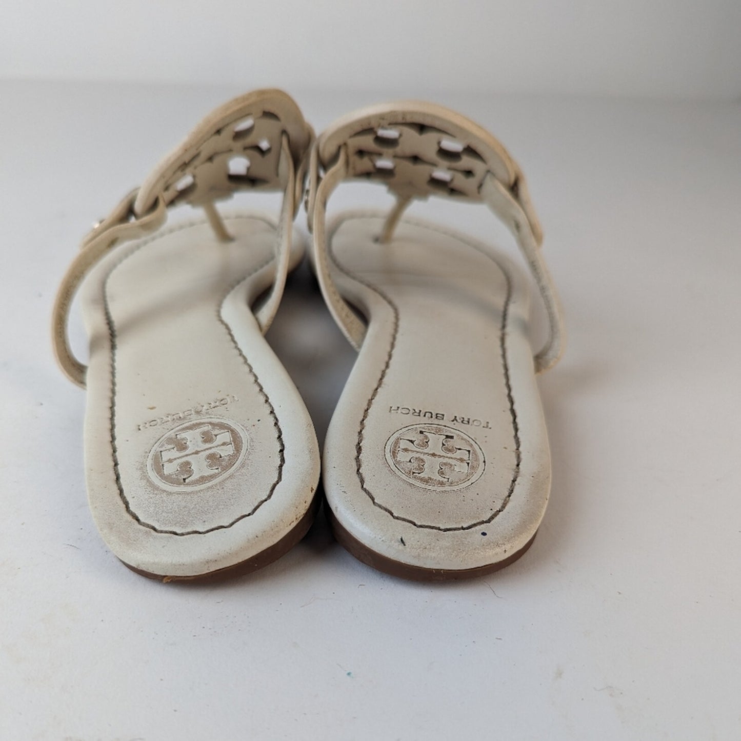 Tory Burch Miller White Sandals - 7.5