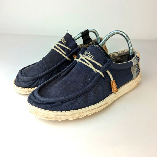 Hey Dude Wally Linen Casual Shoes 10