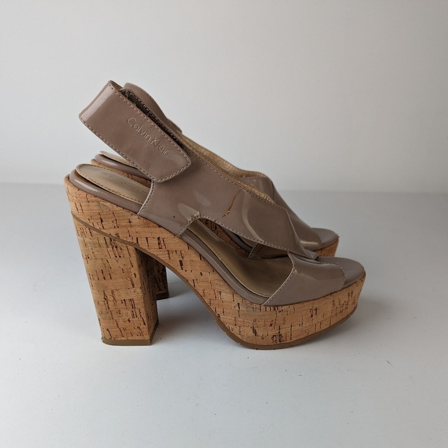 Calvin Klein Platform Cork Heels -7.5/8