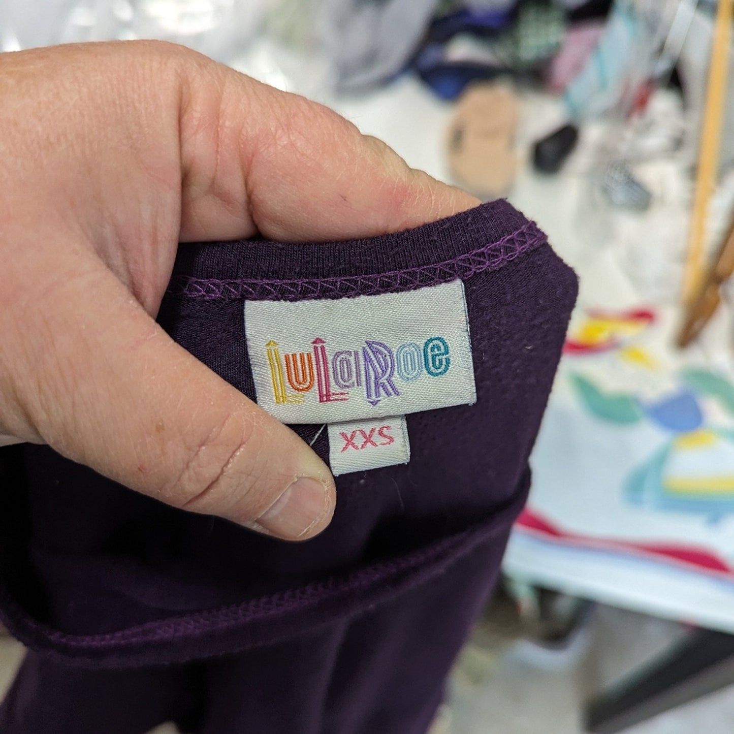 LuLaRoe Purple Tee Shirt - XXS
