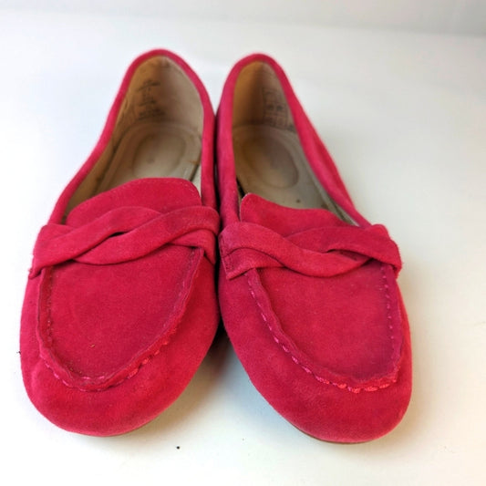 Lands' End Pink Suede Loafer / 7