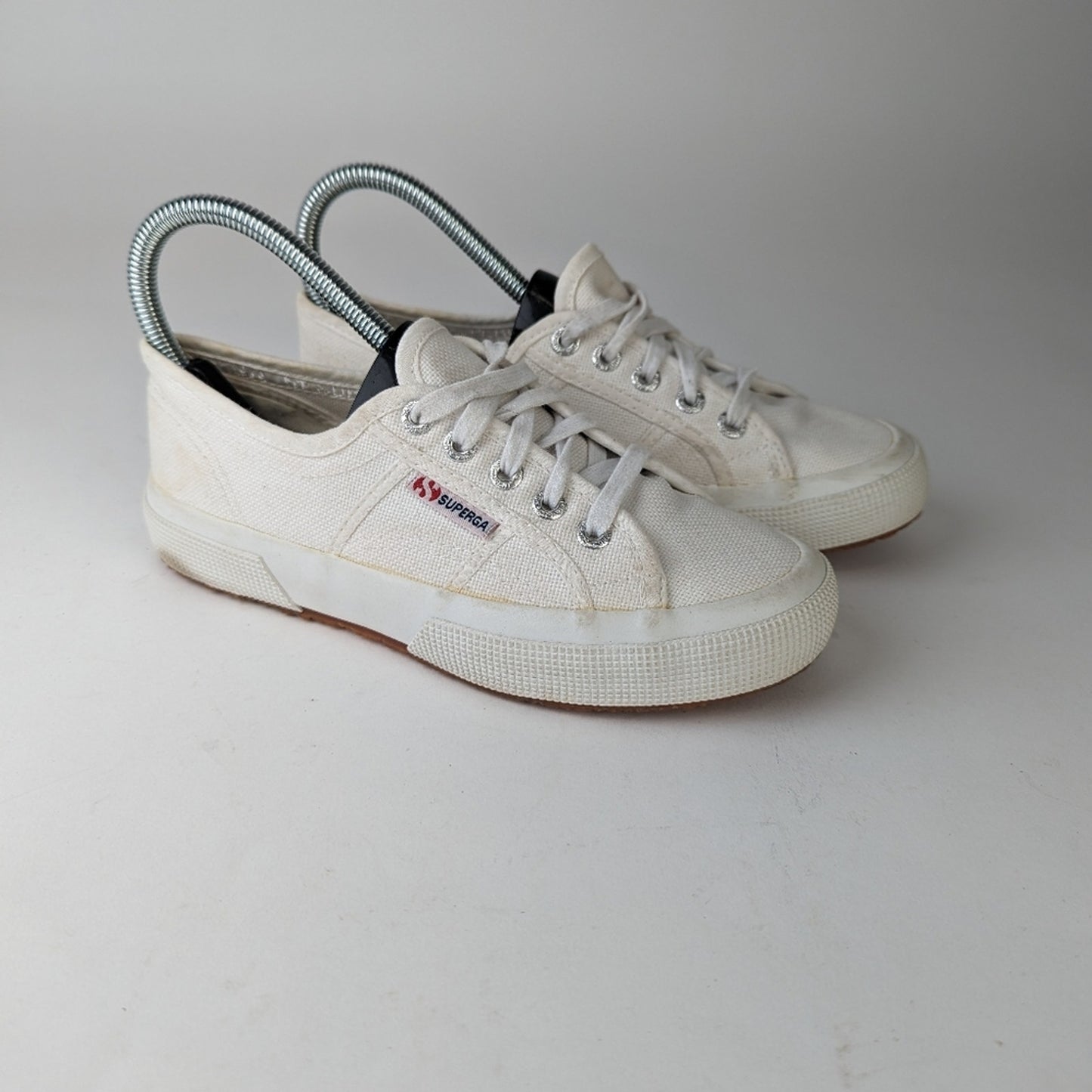 Superga Classic White Lace Up - 6