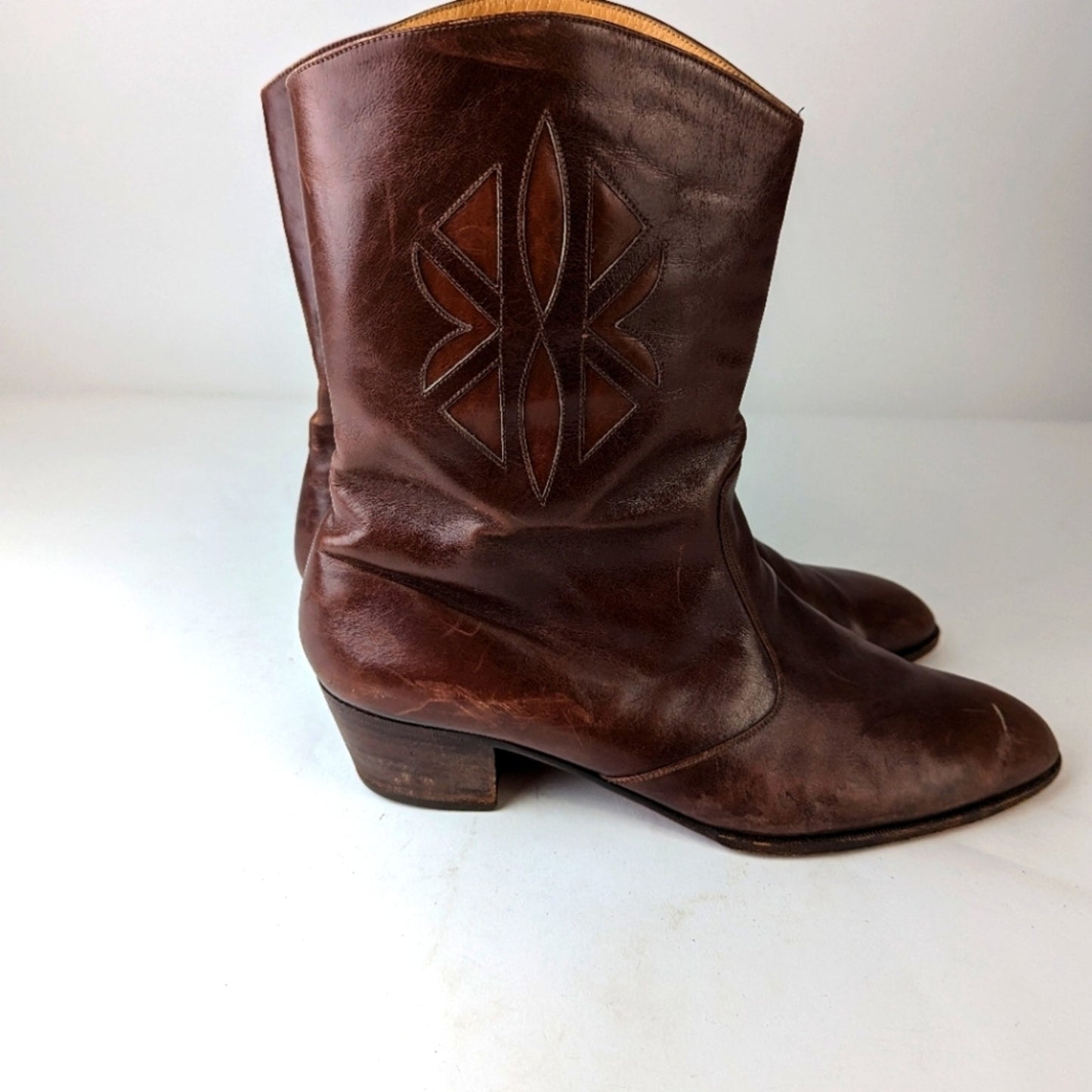 Vintage Mens Bally Leather Ankle Boots 11
