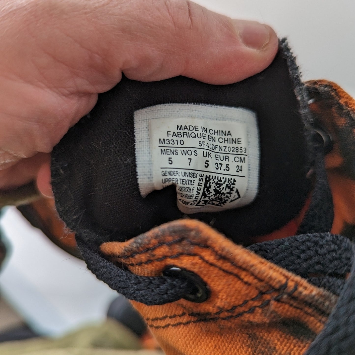 Custom Bleached Chuck Taylor All Star High Top - 7