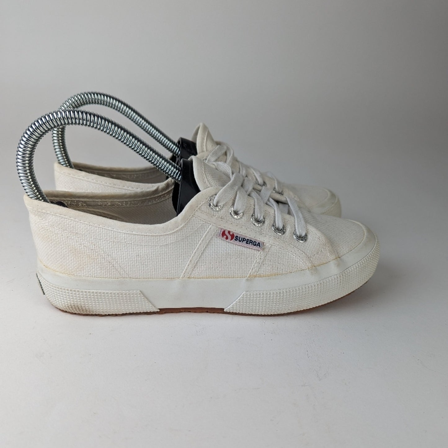 Superga Classic White Lace Up - 6