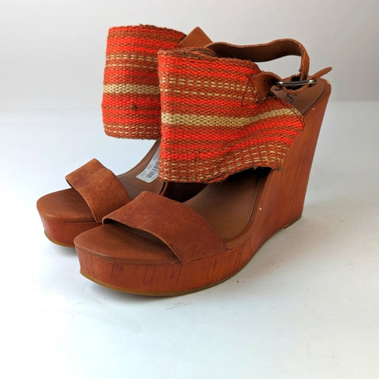 Lucky Brand Lapalona Wedge Sandals 8