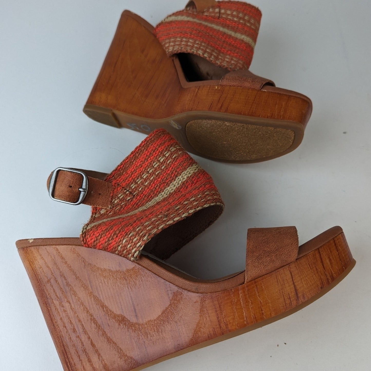 Lucky Brand Lapalona Wedge Sandals 8