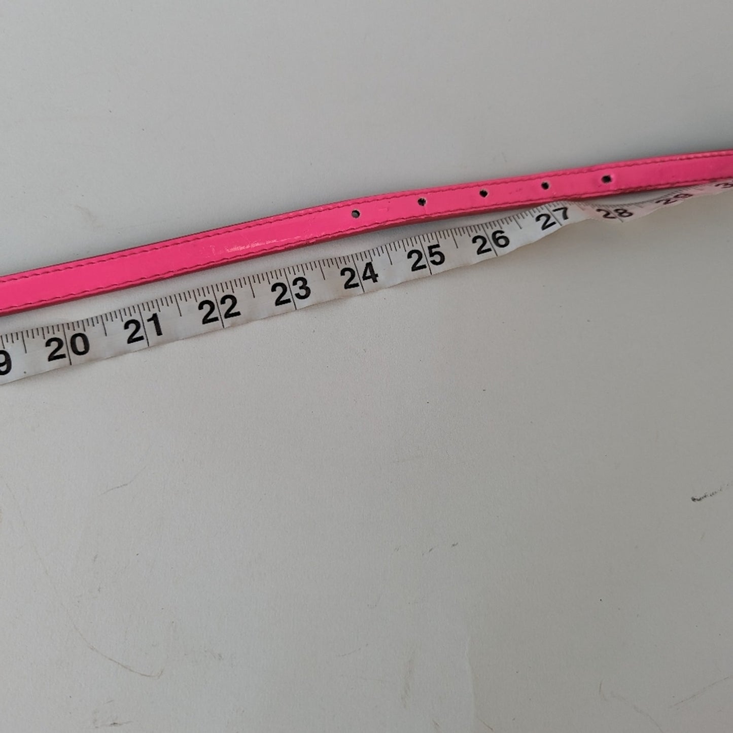 Hot Pink Skinny Belt / Large 24"
