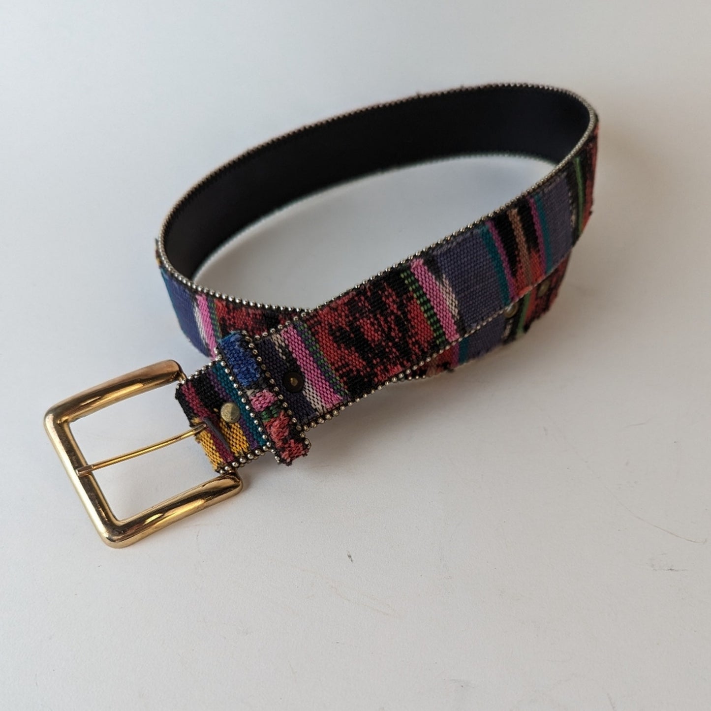 Vintage Tapestry Neon Belt