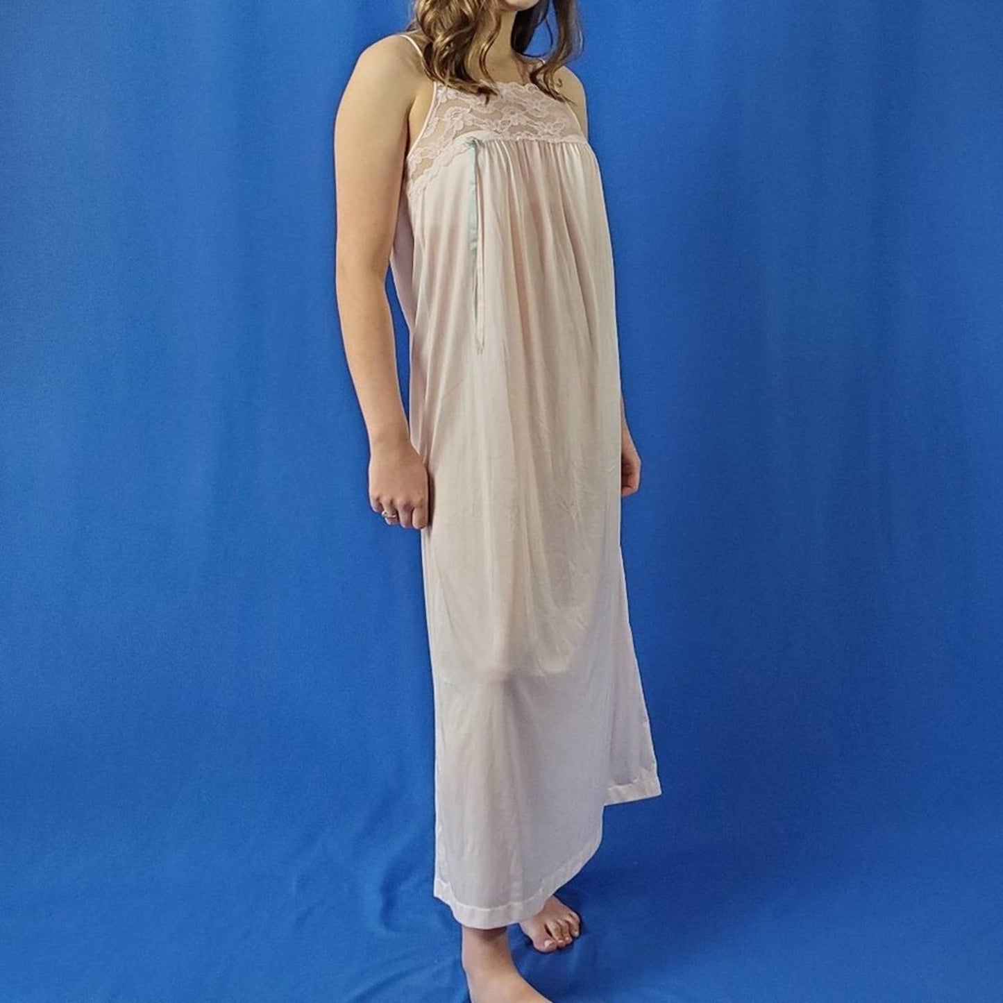 Vintage 60s 70s Babydoll Negligee Teddy - M