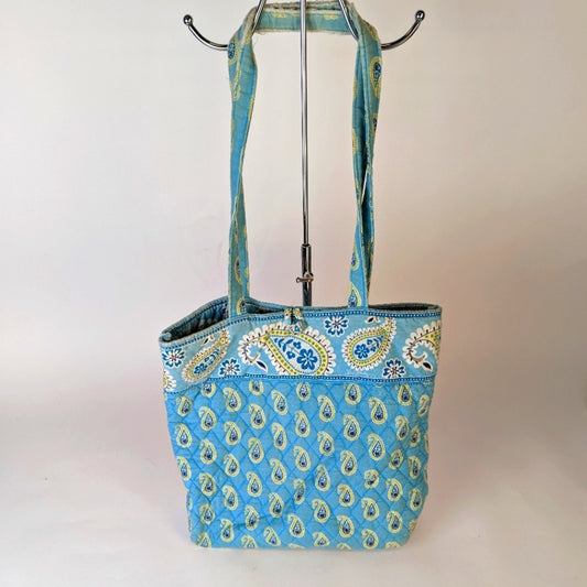 Vera Bradley Tote Bermuda Blue Paisley