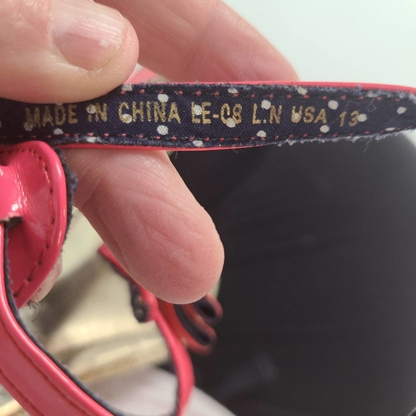 Tommy Hilfiger Pink Patent Leather Girls Sandals - 13
