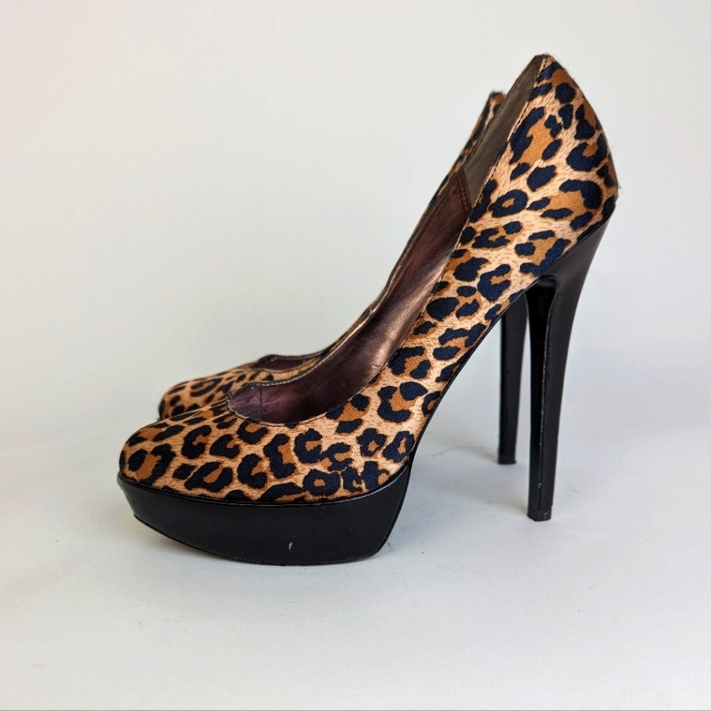 Blake Scott Platform Leopard Print Heels - 7.5