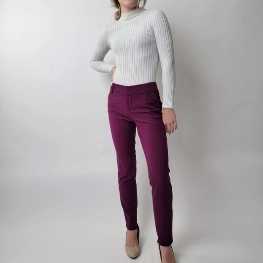 Alice + Olivia Burgundy Pants