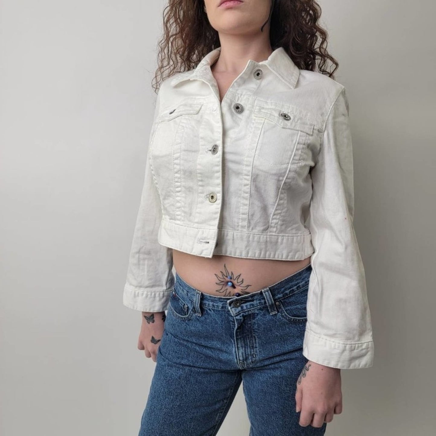 y2k Cropped Bell Sleeve Jacket - S/0