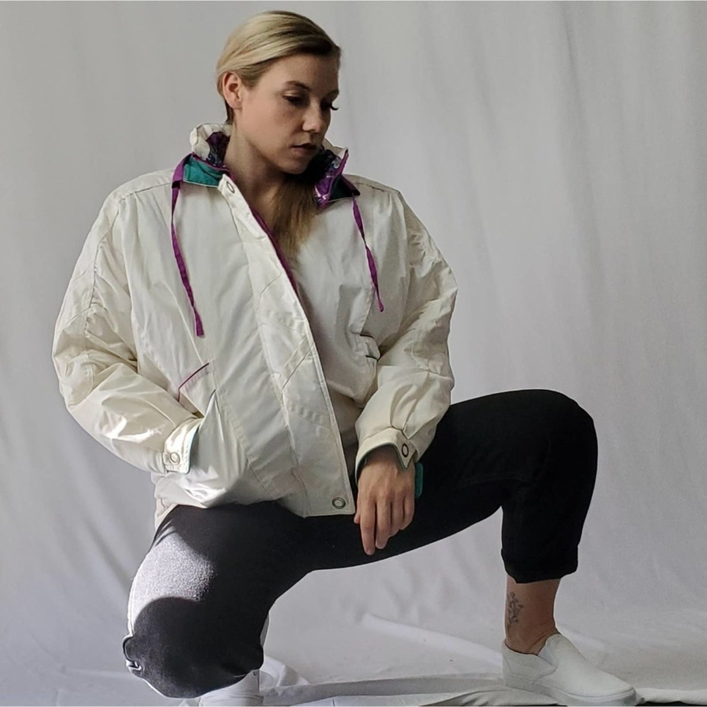 Vintage 80s - 90s Izzy Color Block Ski Jacket Coat