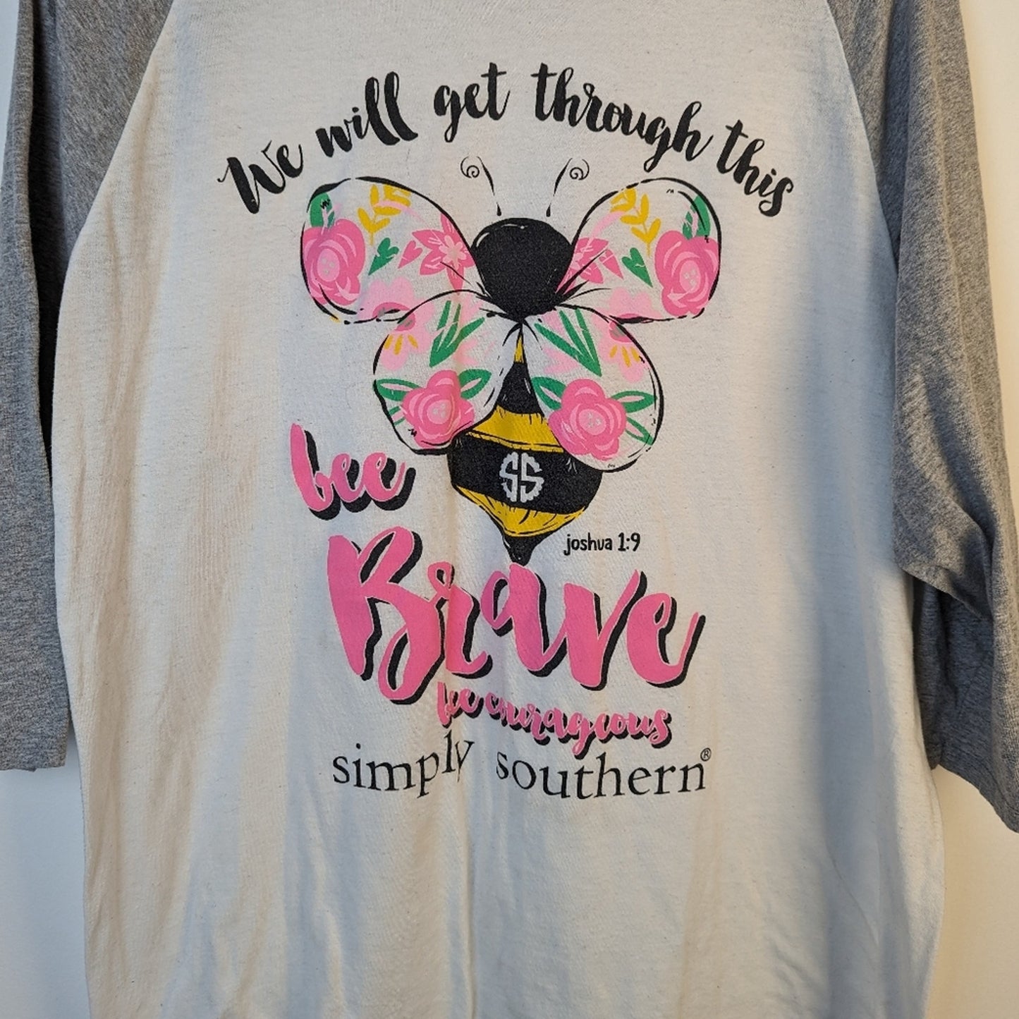 Simply Southern Bee Brave Tee Shirt / XL