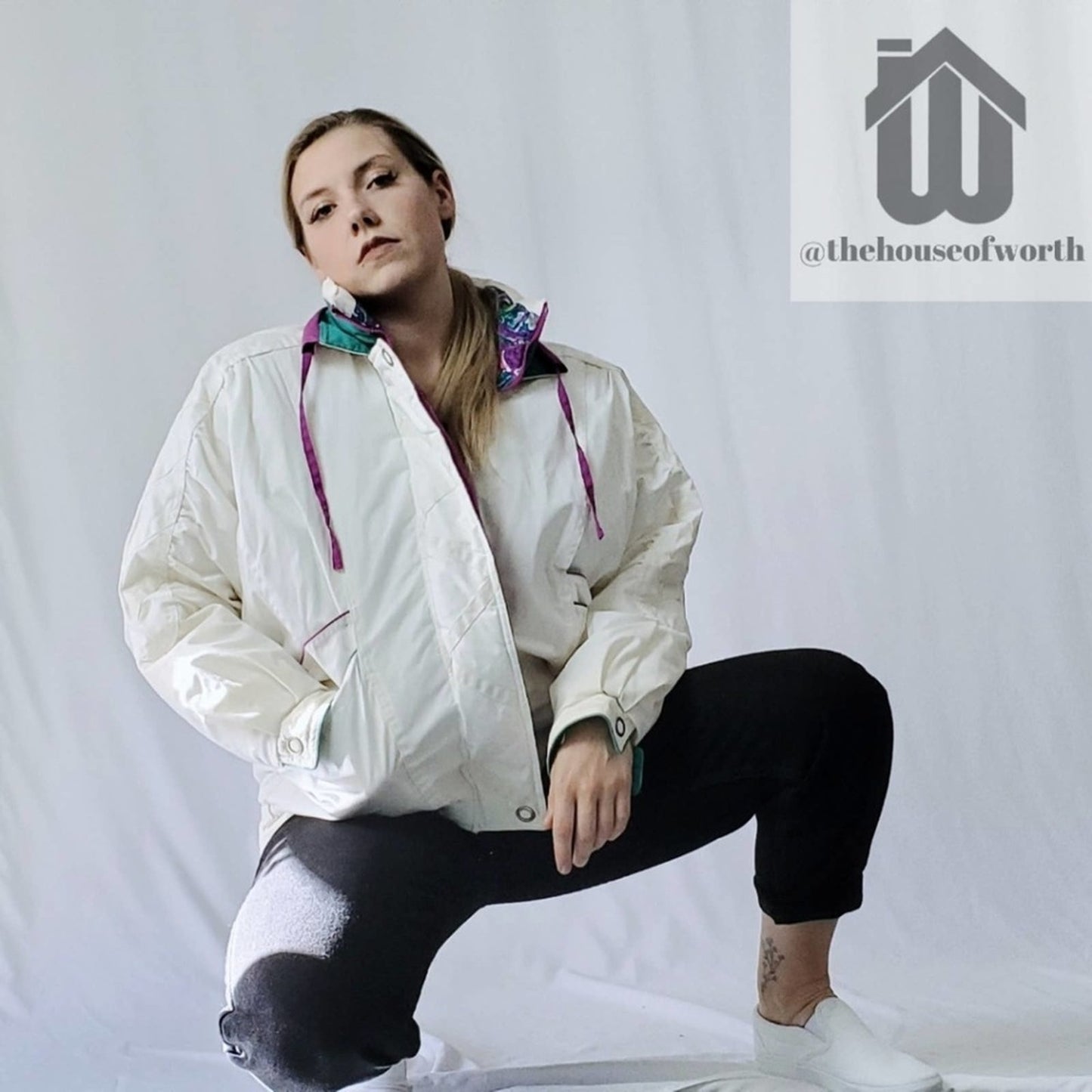 Vintage 80s - 90s Izzy Color Block Ski Jacket Coat