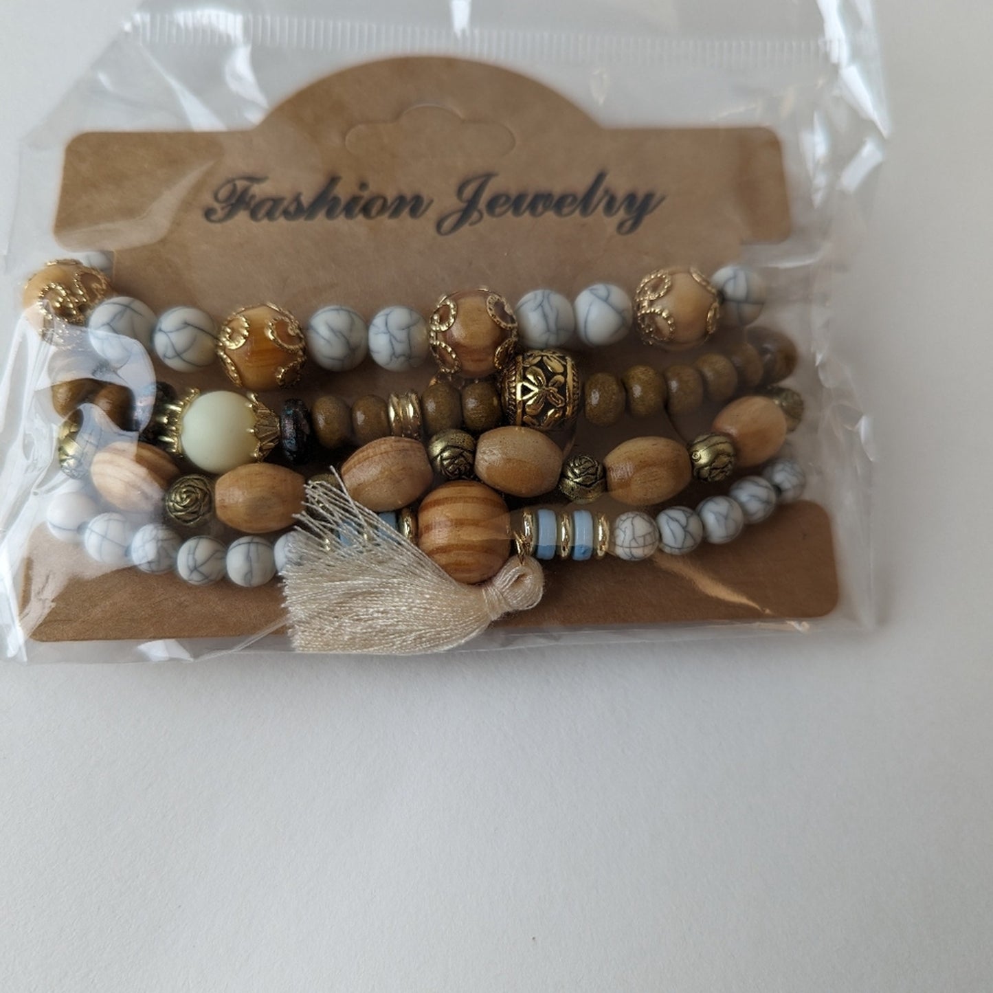 NWT Boho Handmade Beaded Bracelet Set