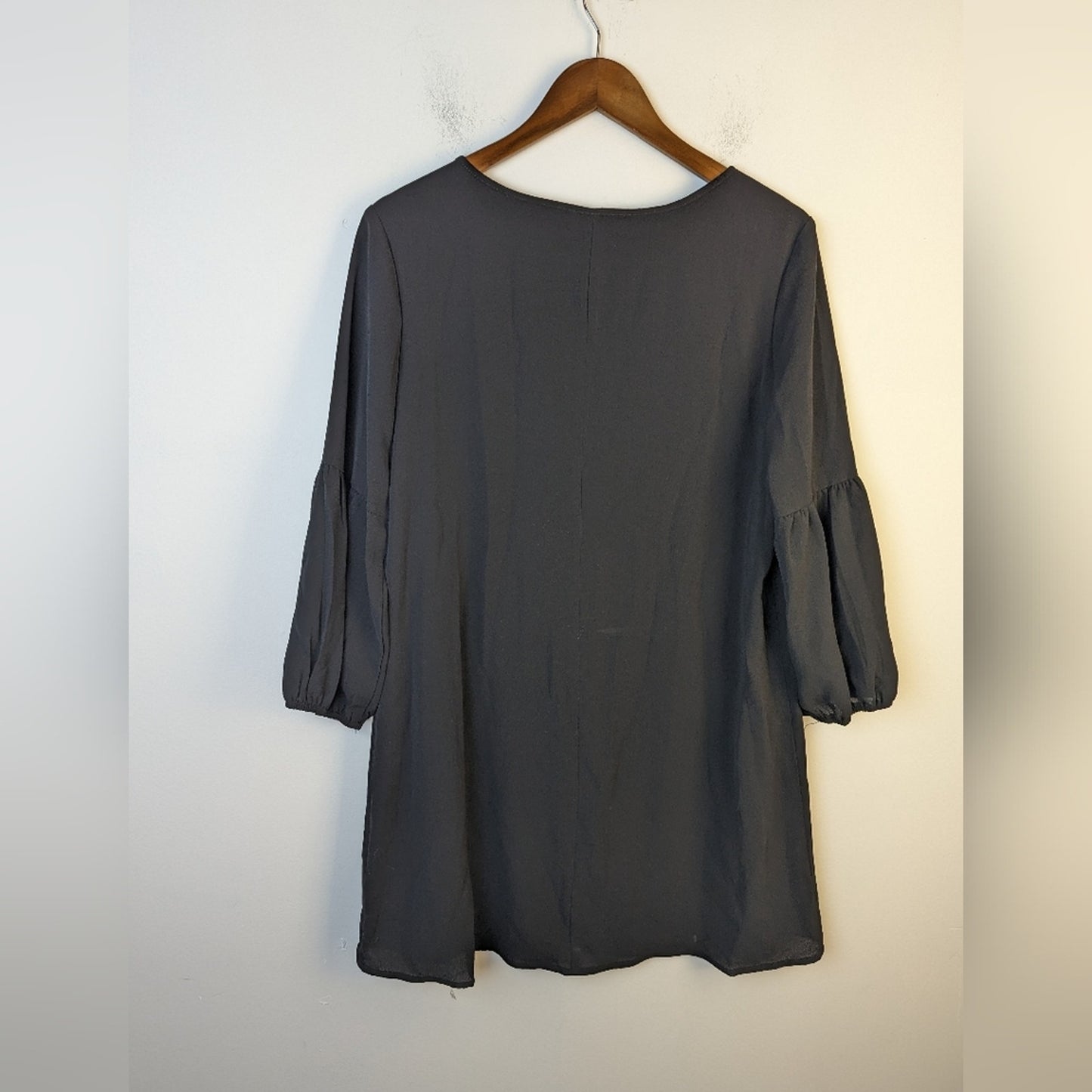 As U Wish Juniors Lantern Sleeve Dress / Medium
