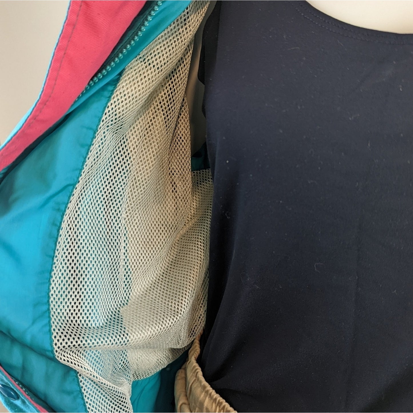 Vintage 90s Sports Wear Color-Blocked Pastel Ski / Bomber / Track Jacket