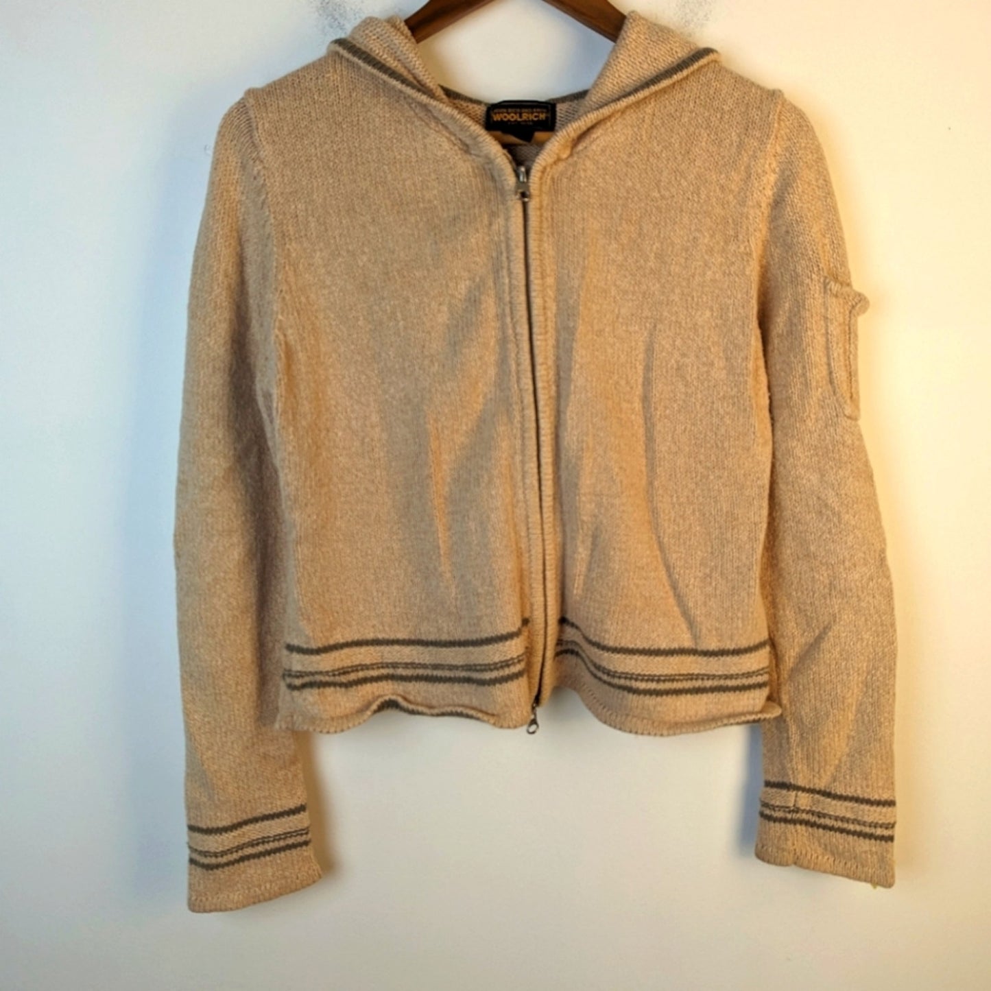 Woolrich Zip Up Hooded Sweater / Medium