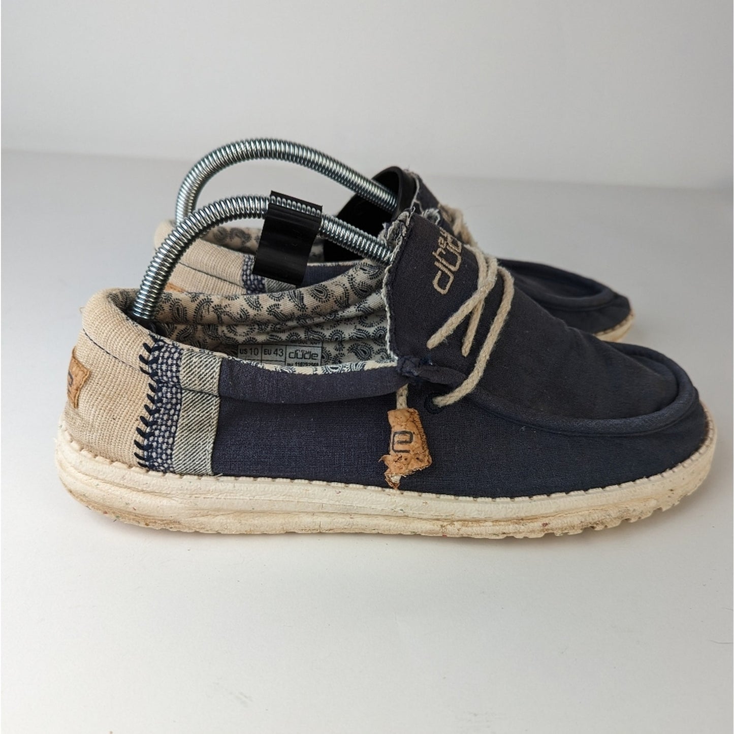 Hey Dude Wally Linen Casual Shoes 10