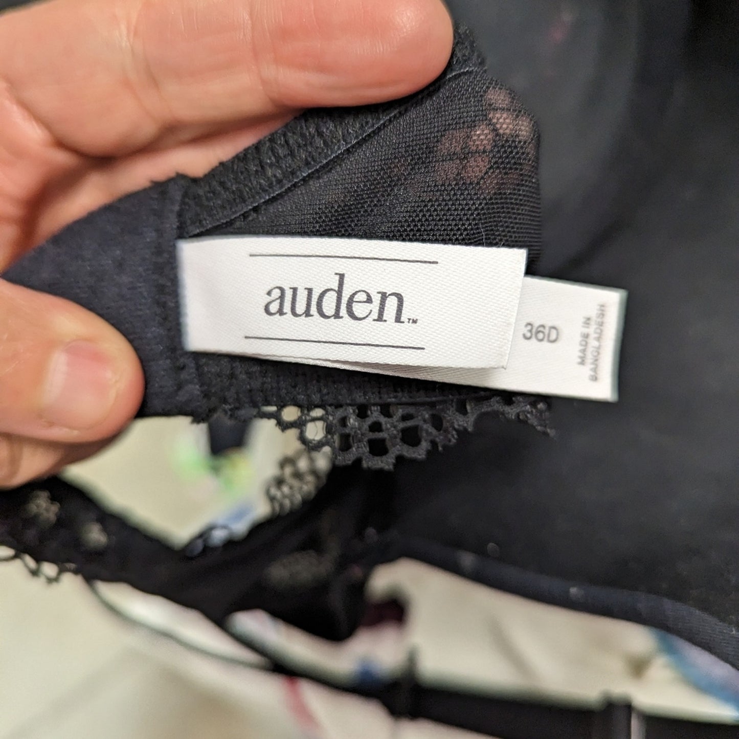 Auden Women's Floral Daydream Push Up Lace Demi Tee Shirt Bra