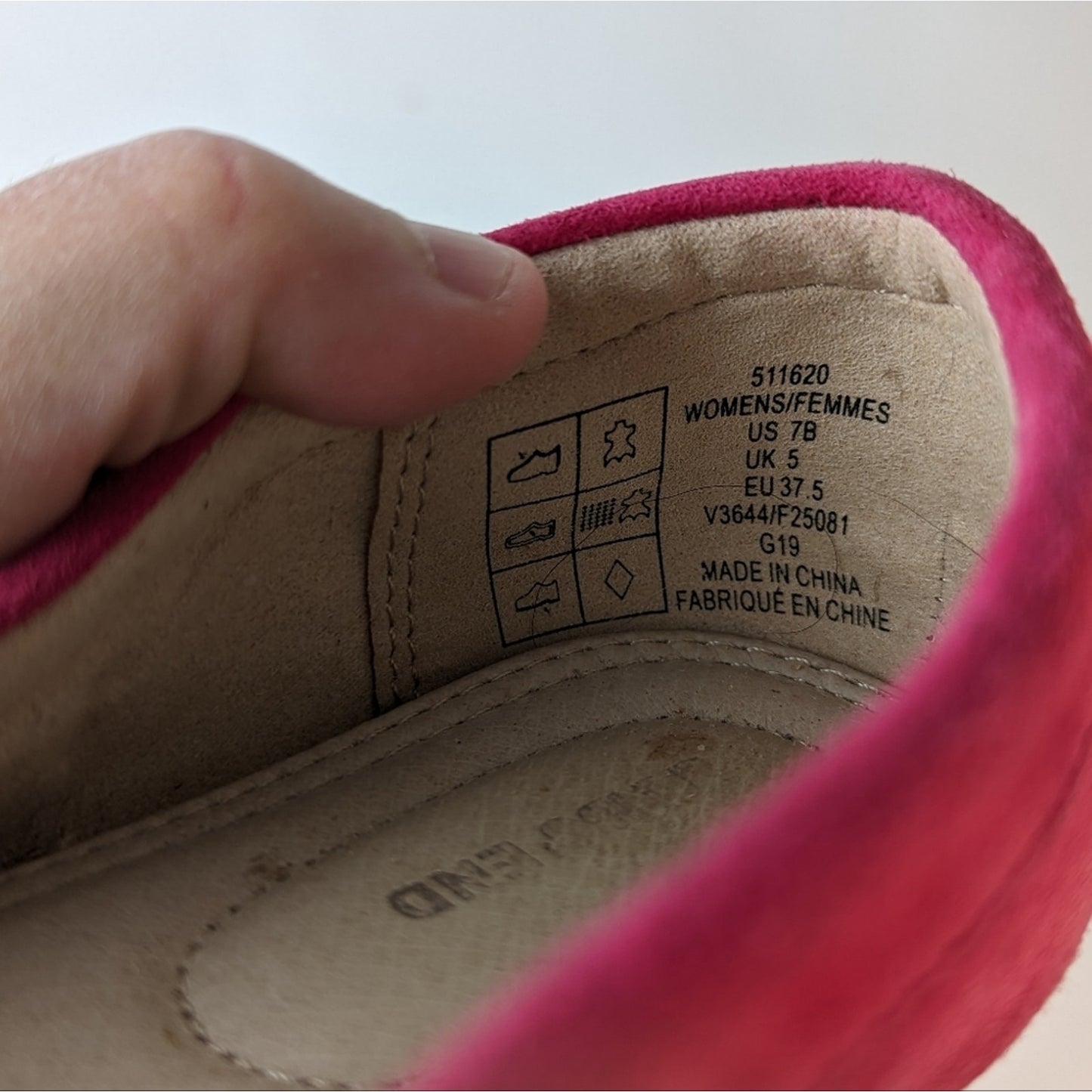 Lands' End Pink Suede Loafer / 7