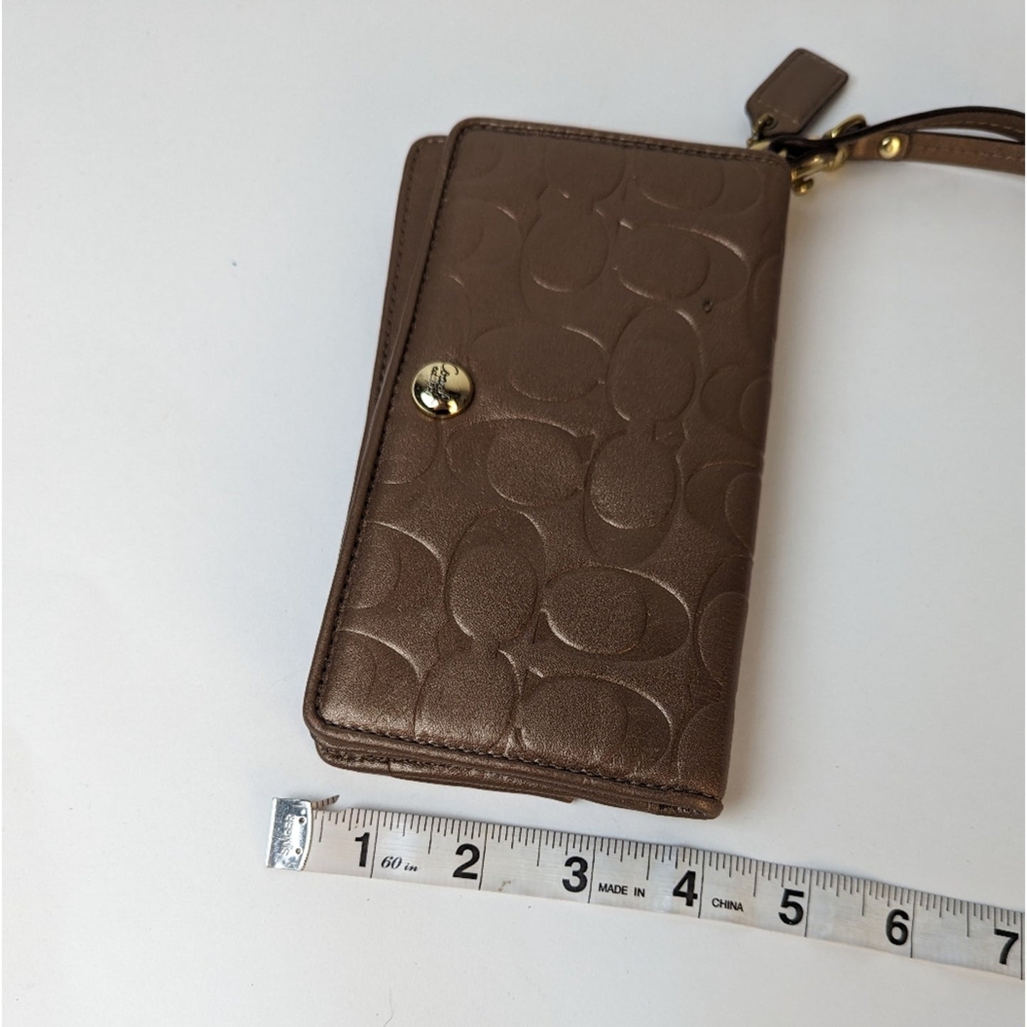 Vintage Coach Copper Toned Wallet