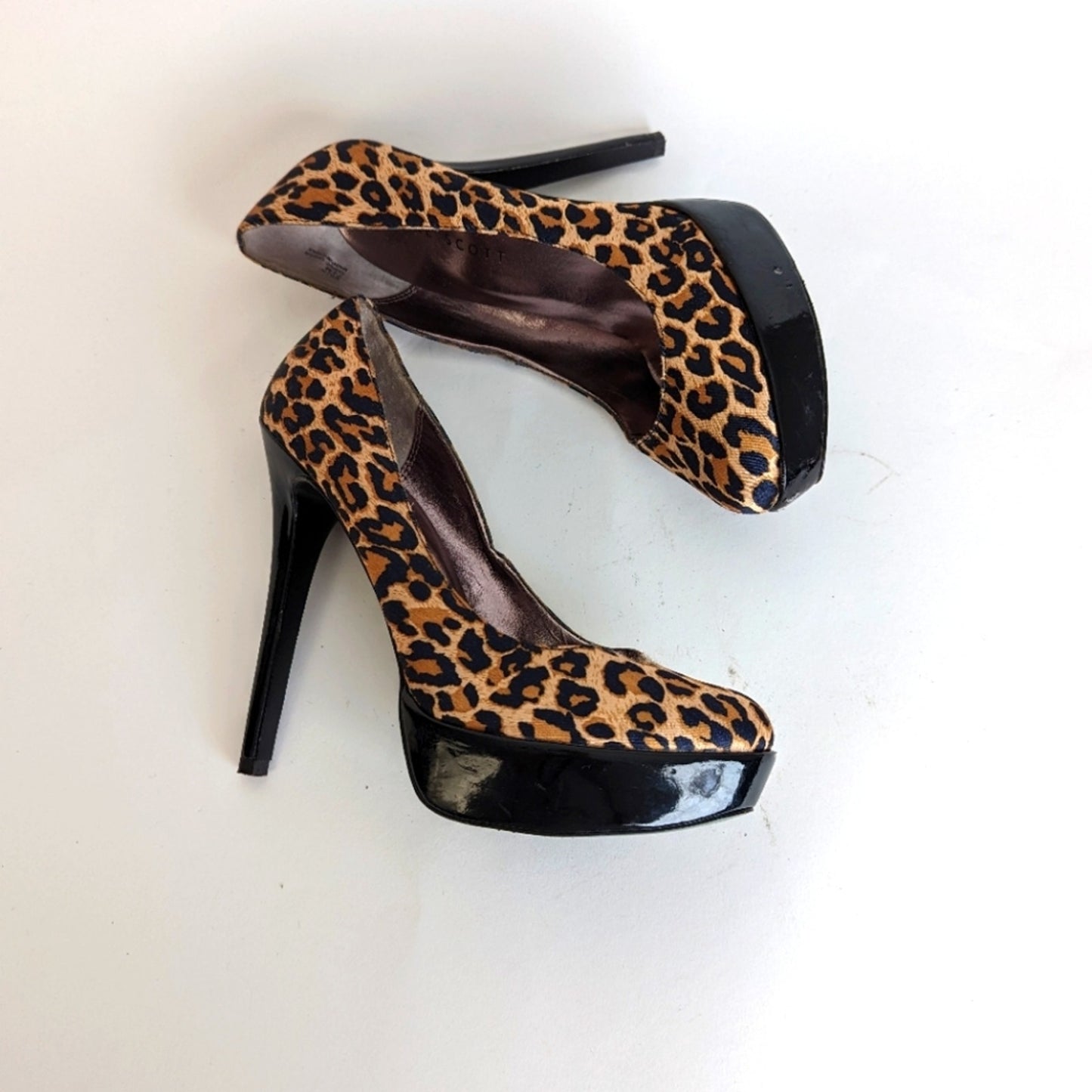 Blake Scott Platform Leopard Print Heels - 7.5