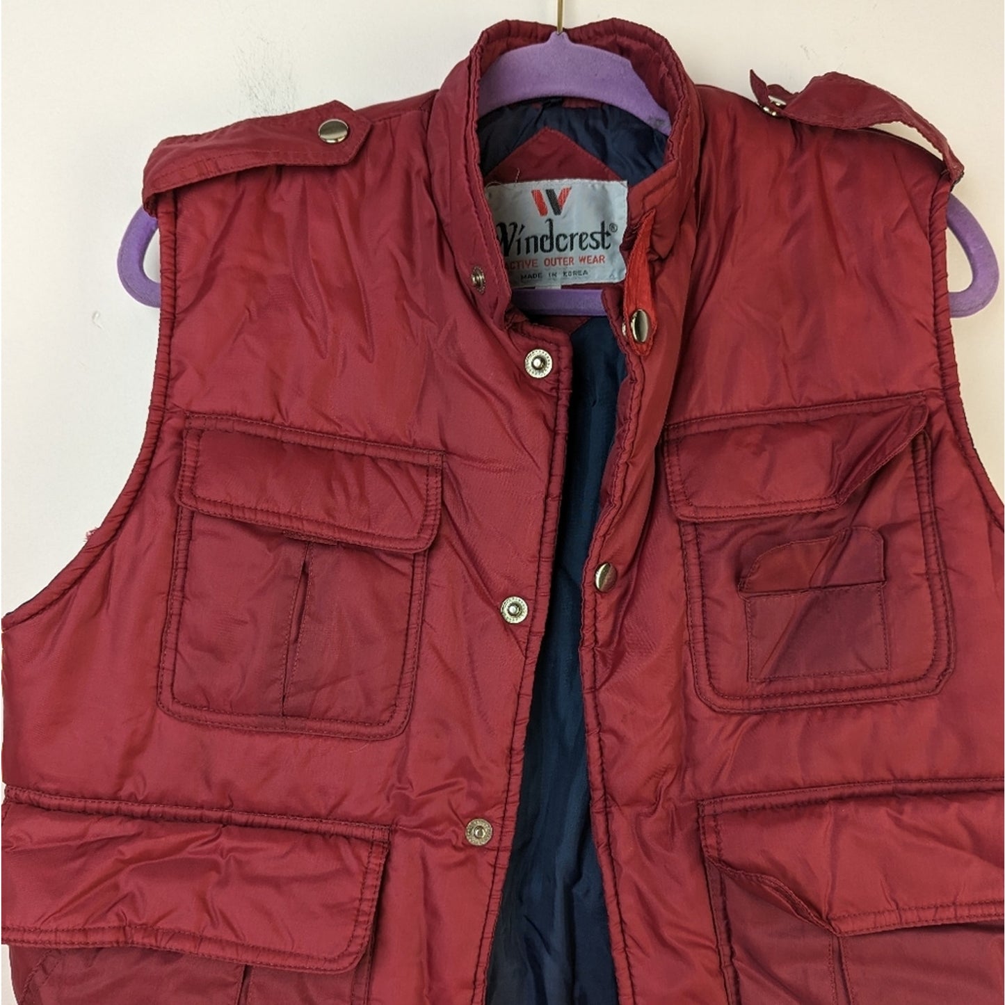 Vintage Windcrest Puffer Vest - Small