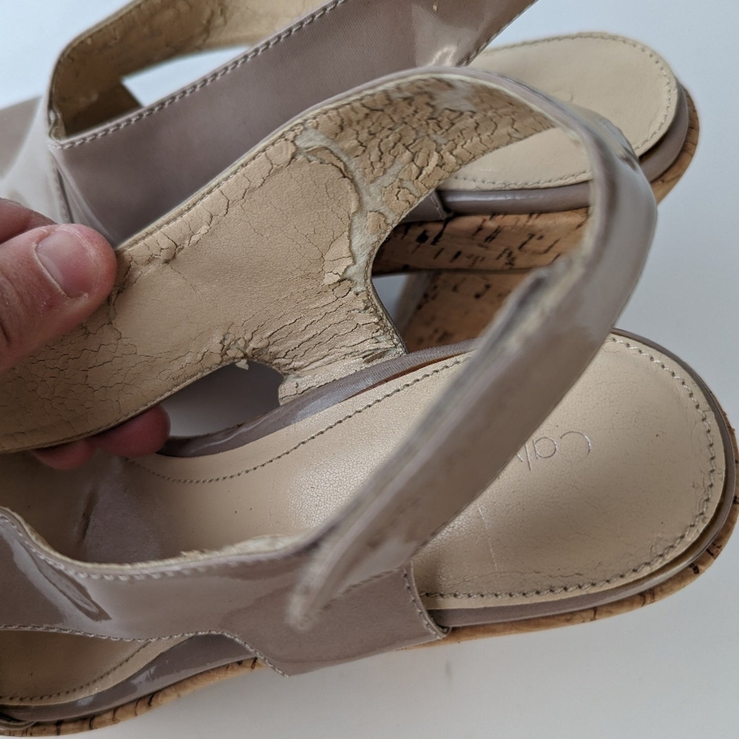 Calvin Klein Platform Cork Heels -7.5/8