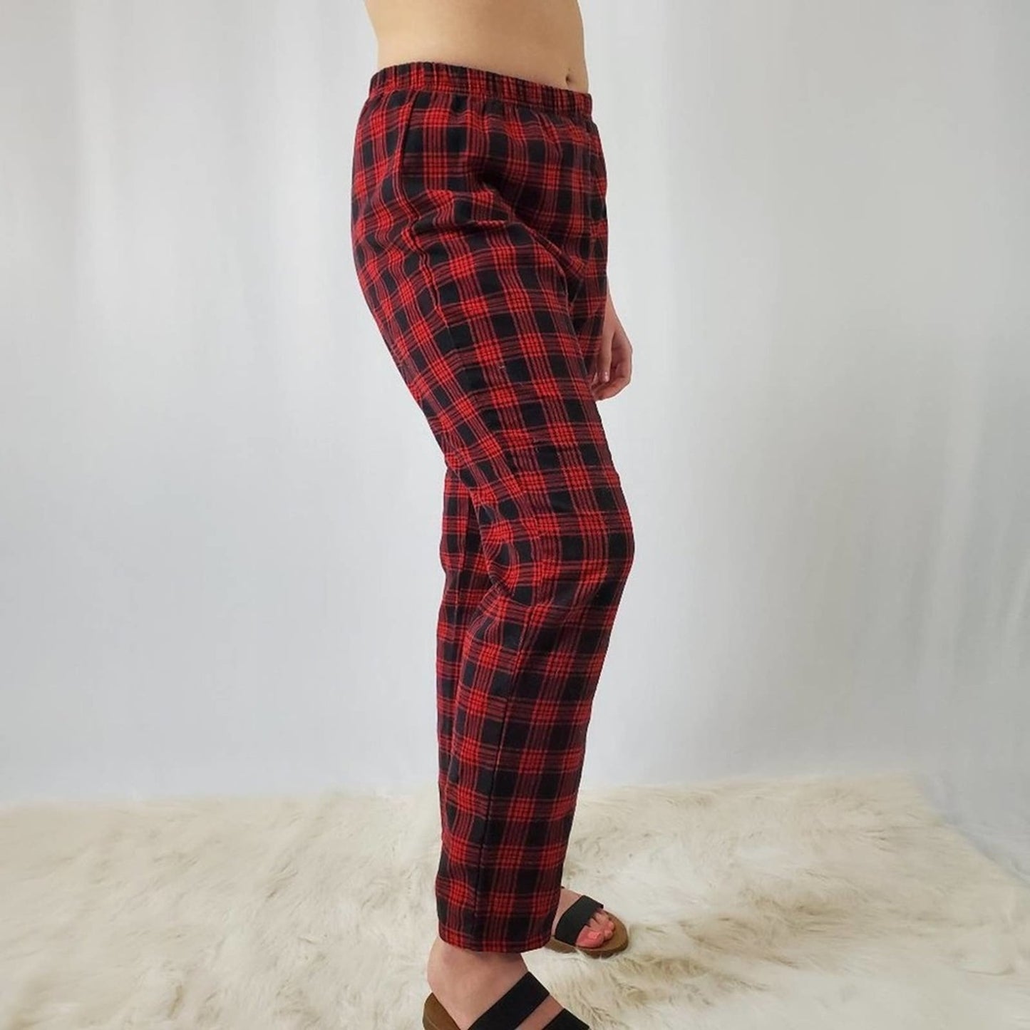 Red & Black Plaid Punk Rock Grunge Pants