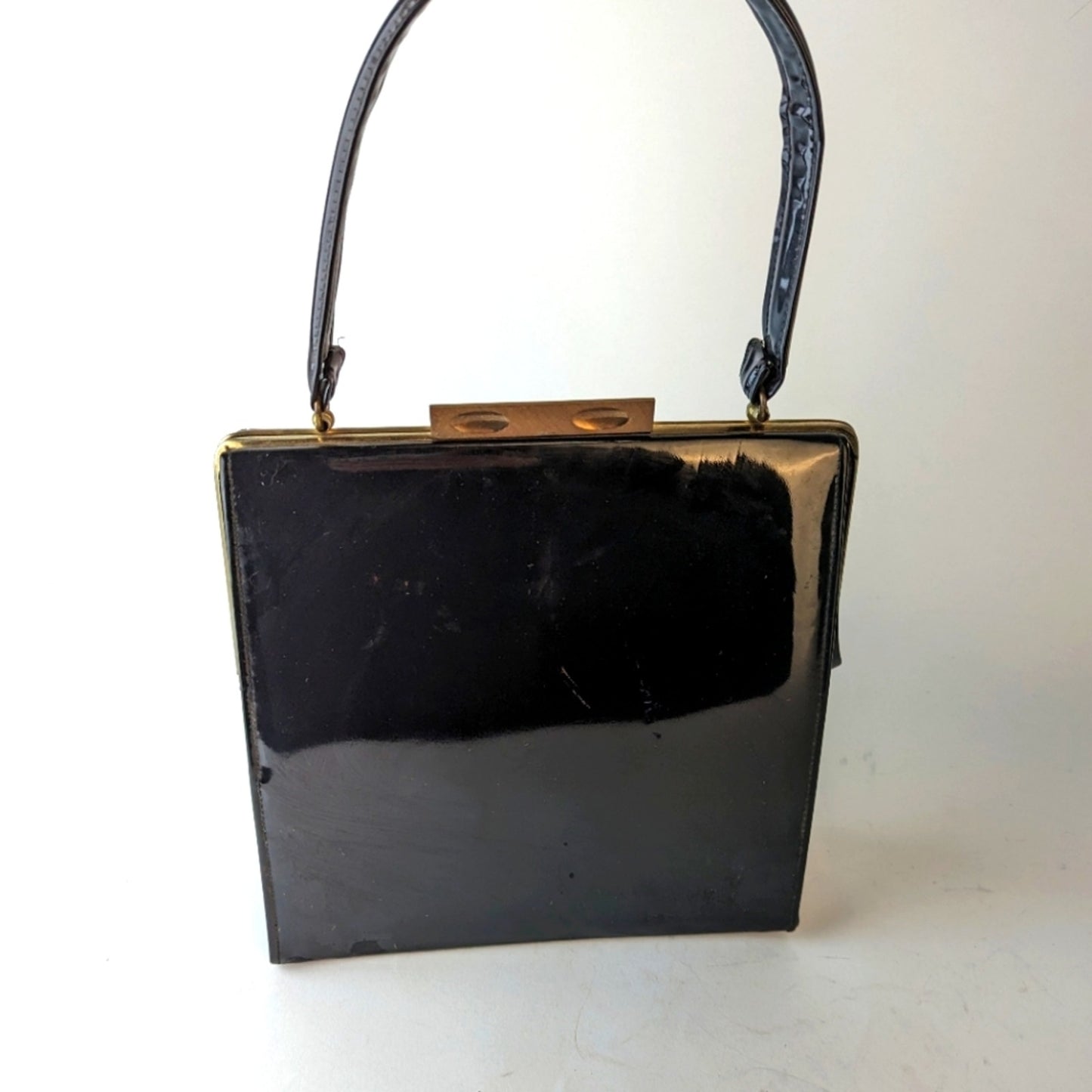 Vintage Patent Leather Shoulder Bag