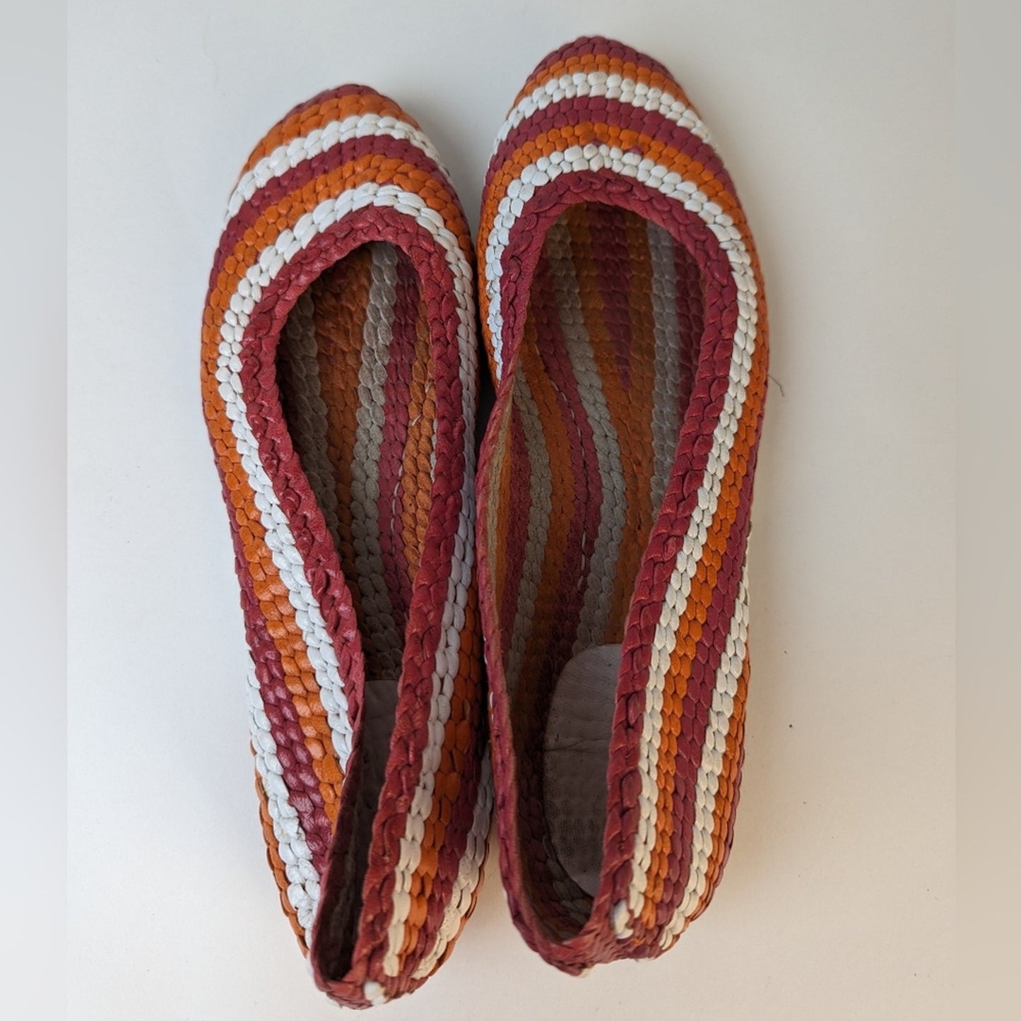Kate Spade Woven Leather Ballet Flats / 7.5
