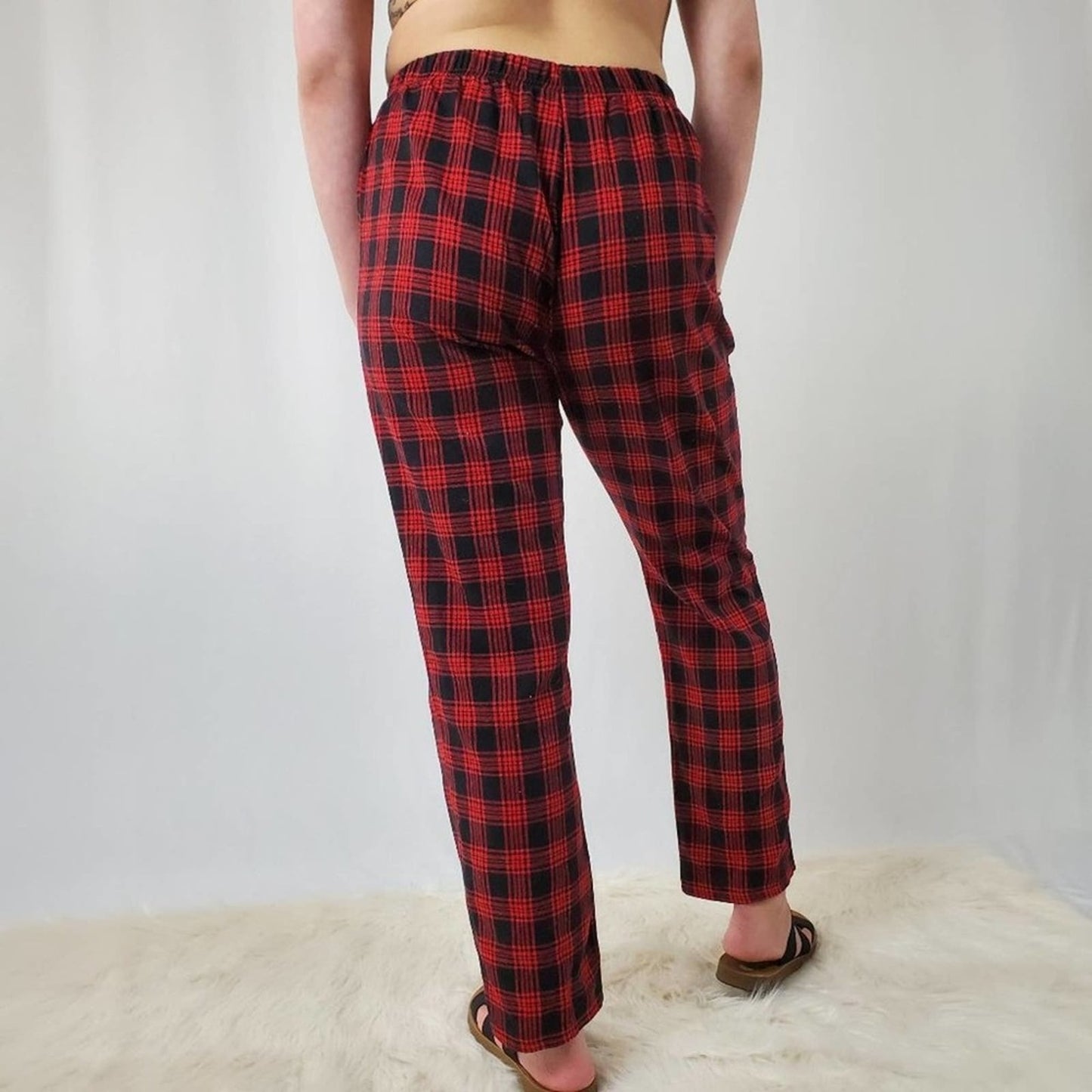 Red & Black Plaid Punk Rock Grunge Pants