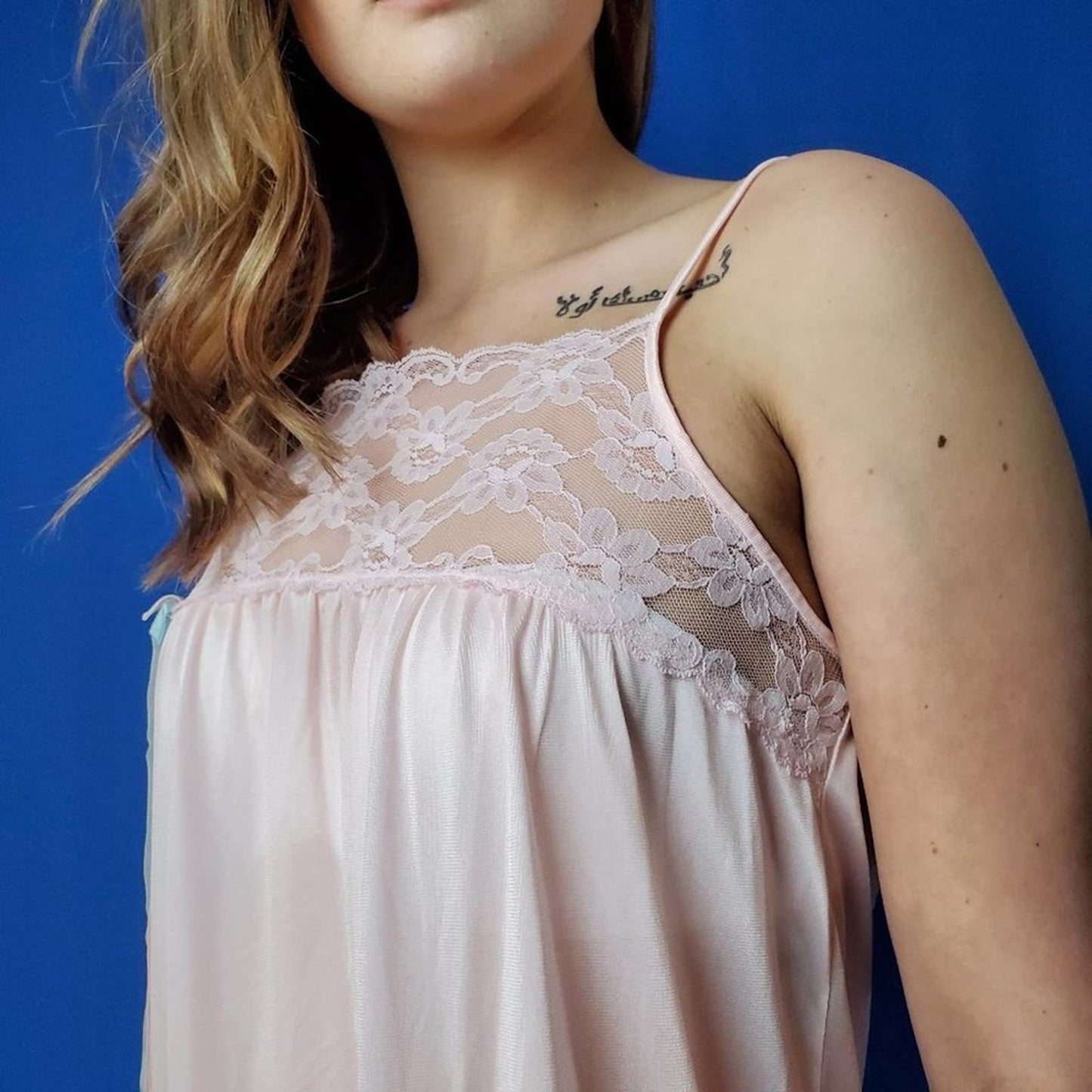 Vintage 60s 70s Babydoll Negligee Teddy - M