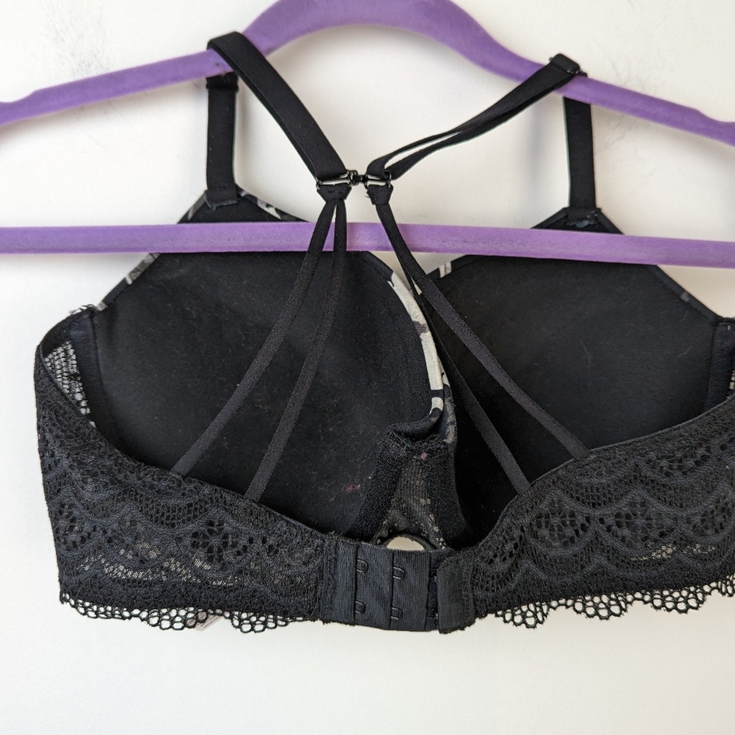 Auden Women's Floral Daydream Push Up Lace Demi Tee Shirt Bra