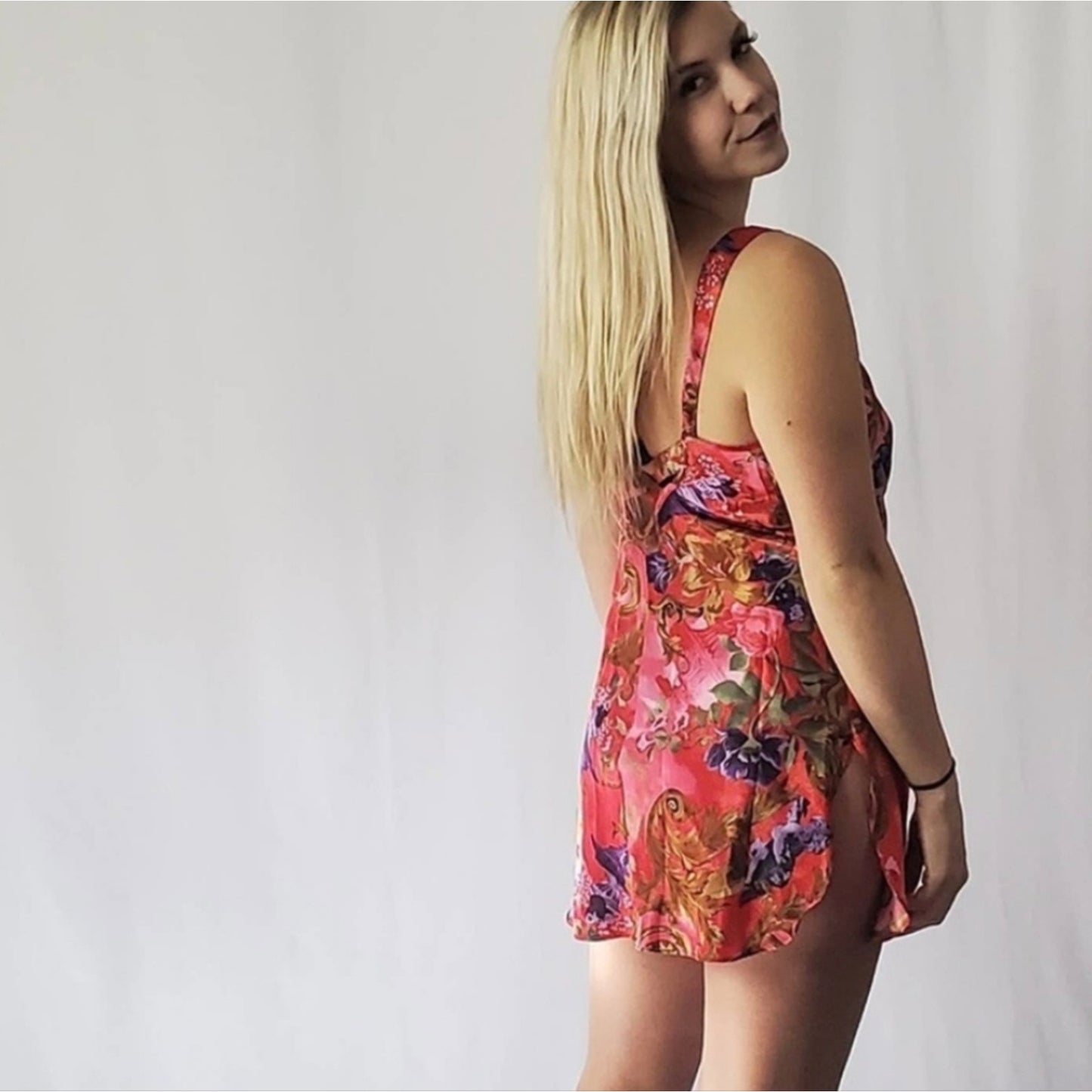 Vintage 80's Silky Lingerie Set - Medium