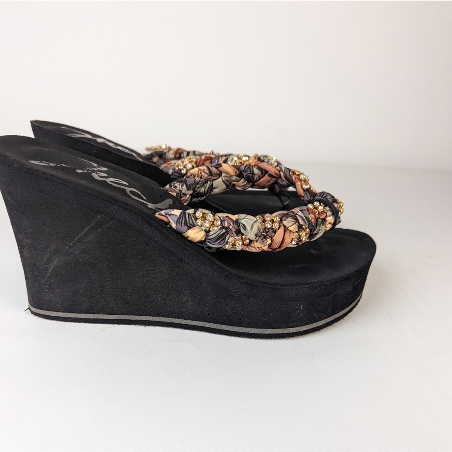 Skechers Platform Braided Sandals - 8